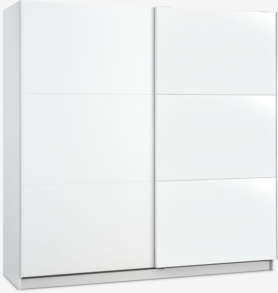 Kleiderschrank RABERG 200x200 m/Spiegel weiß