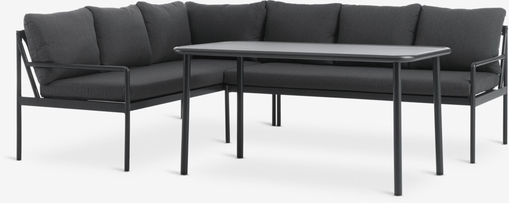 Lounge-Set STROEMSTAD 6 Pers. schwarz