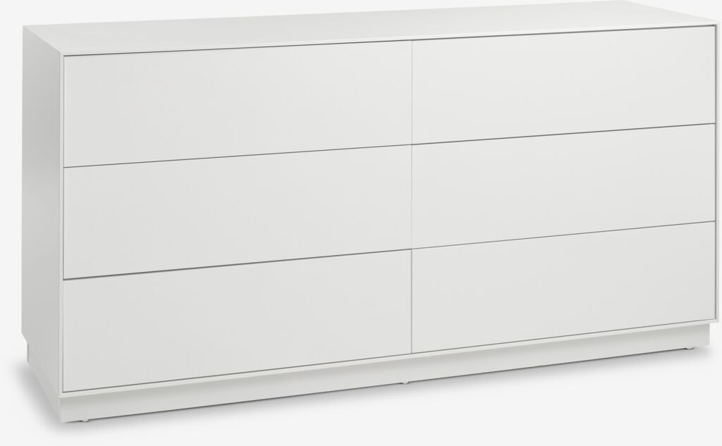 3+3 Schubladen Kommode VITTRUP weiß