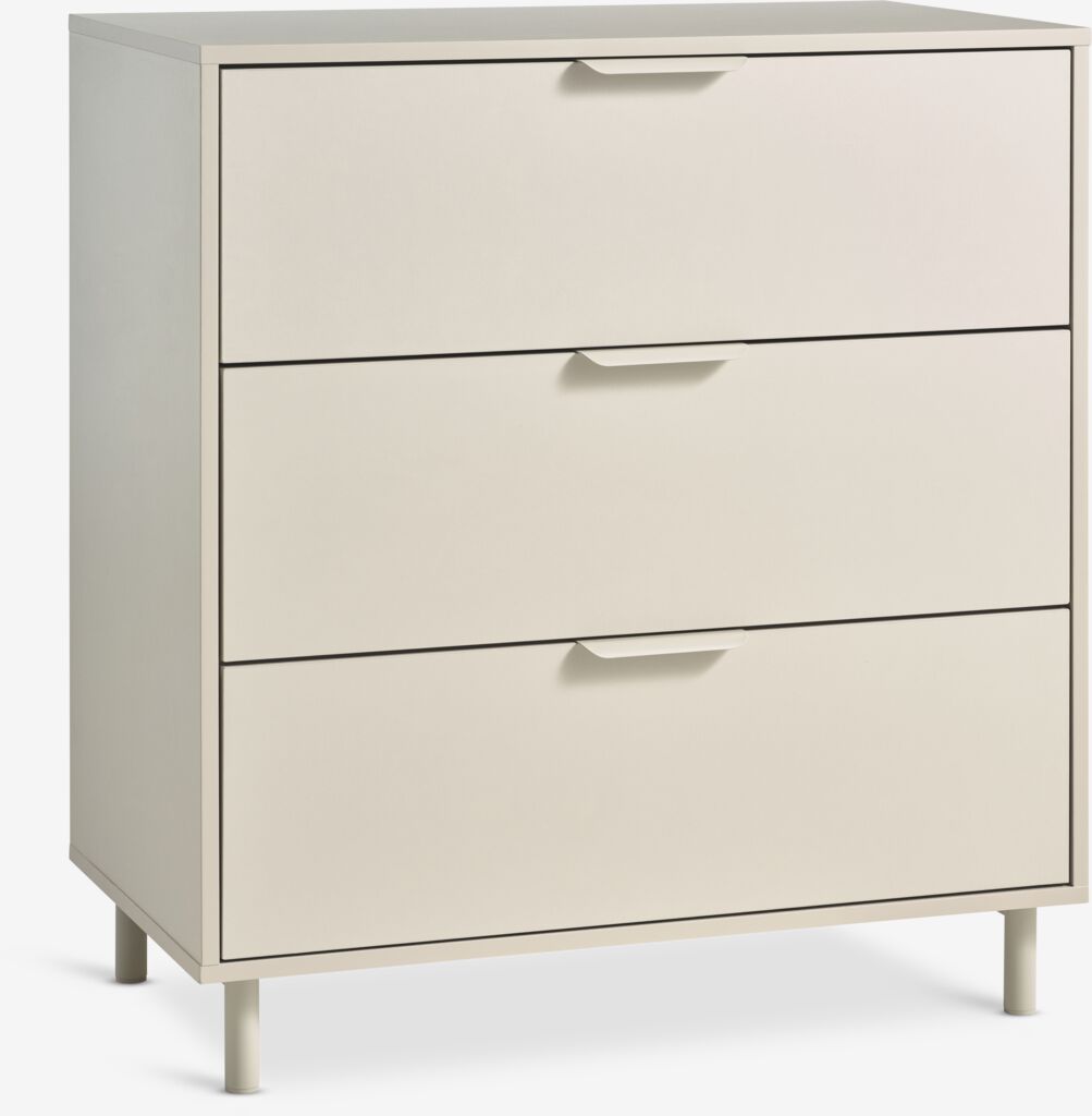 3 Schubladen Kommode SKAVE beige