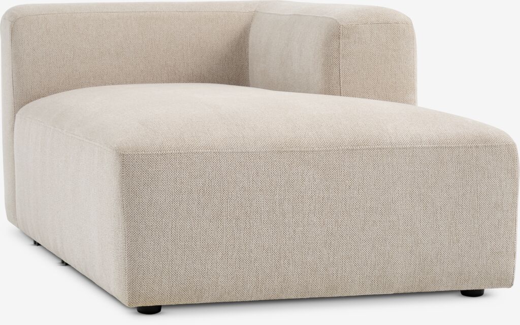 Sofamodul SKEJBY Chaiselongue rechts Stoff beige