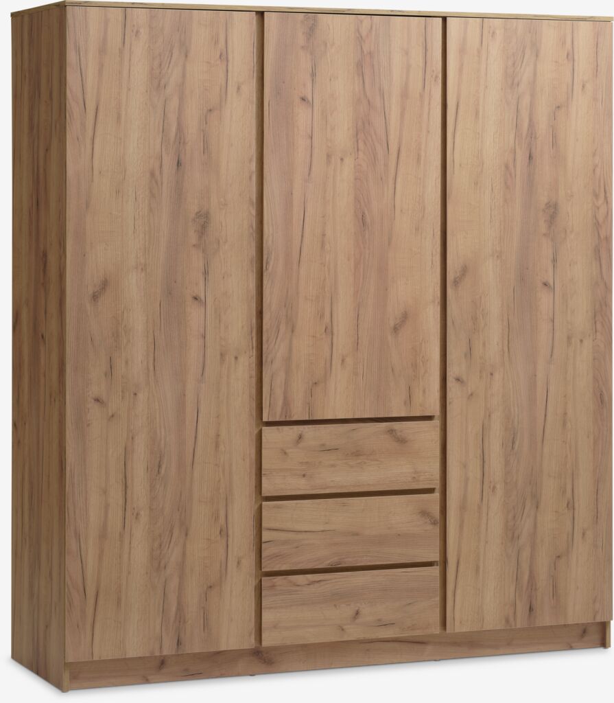 Kleiderschrank LIMFJORDEN 180x200 3T Wildeiche natur