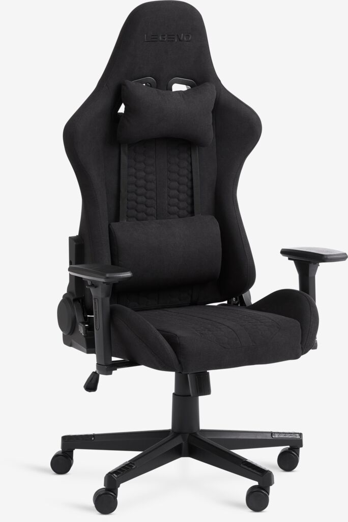 Gaming-Stuhl NIBE schwarz Stoff/schwarz