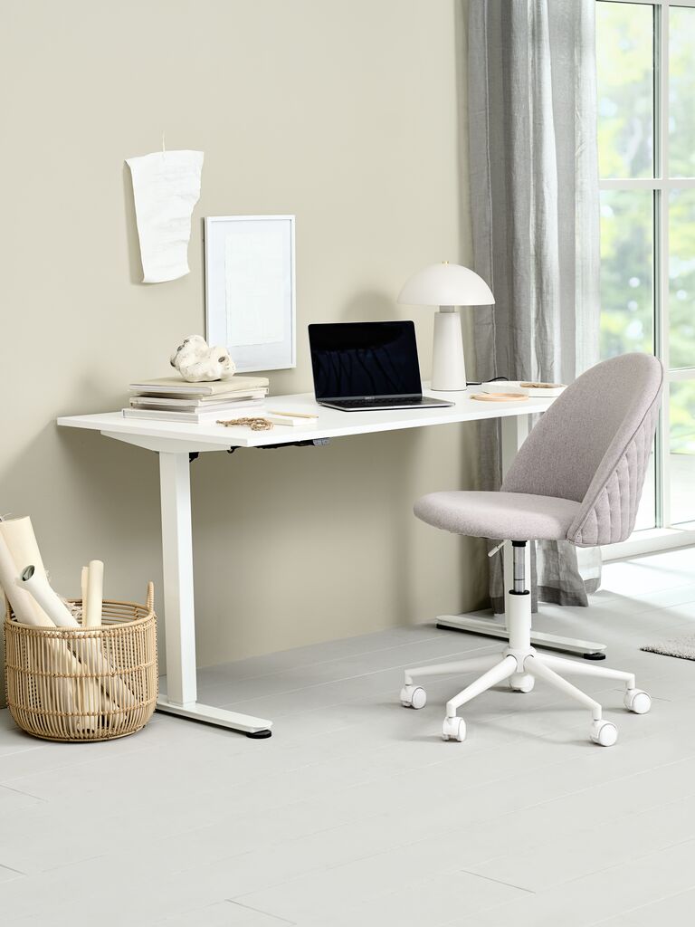 Höhenverstellbarer Schreibtisch SVANEKE 80x160 weiß