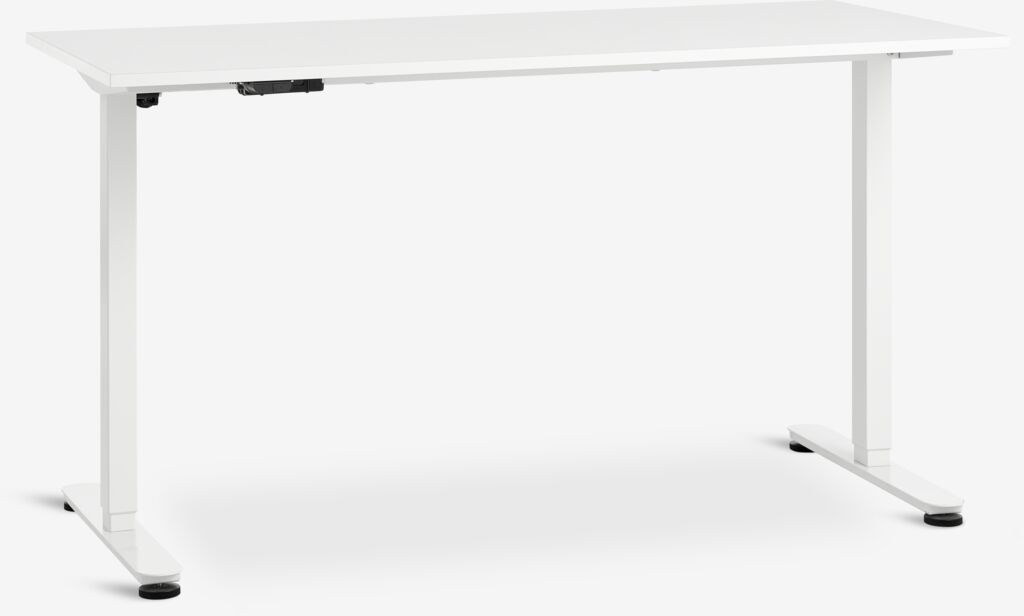 Höhenverstellbarer Schreibtisch SVANEKE 70x140 weiß