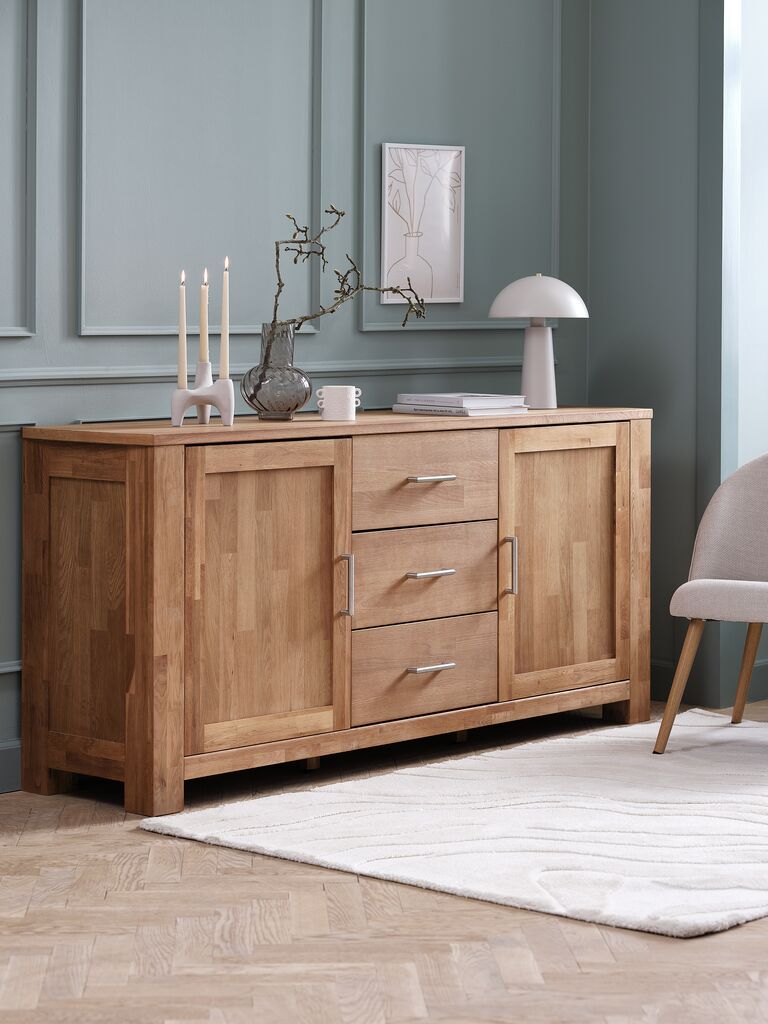 Sideboard OLDE 2 Türen 3 Schubladen Eiche natur