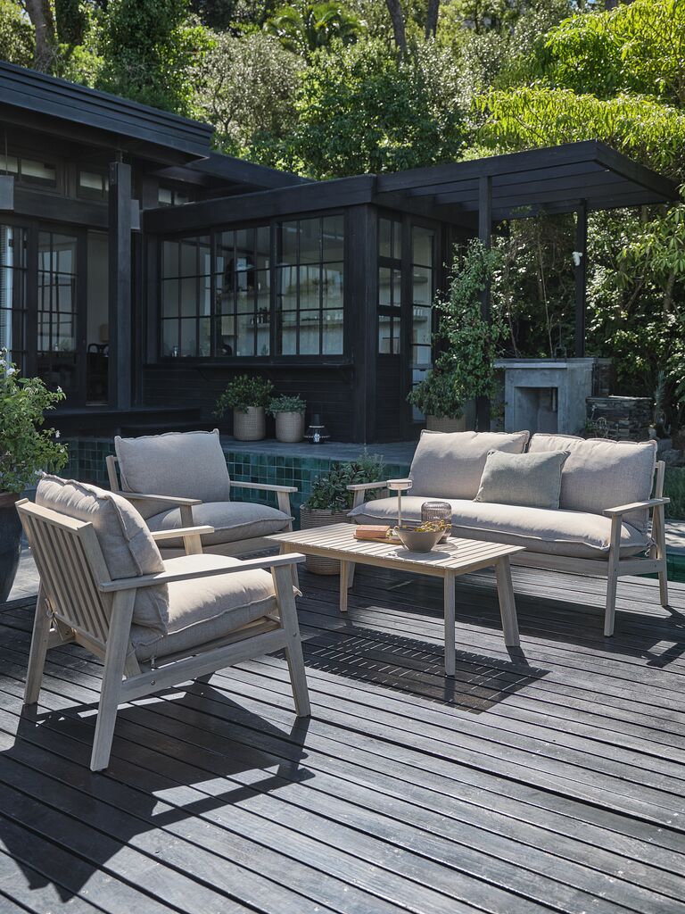 Lounge-Set SYLTHOLM 4,5Pers. Hartholz