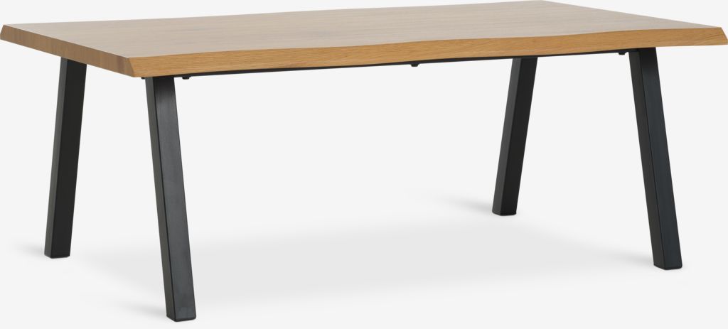 Couchtisch HALSKOV 70x120 Eiche natur/schwarz
