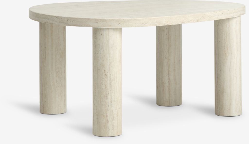 Couchtisch LUNDEBORG 68x85 travertinfarben