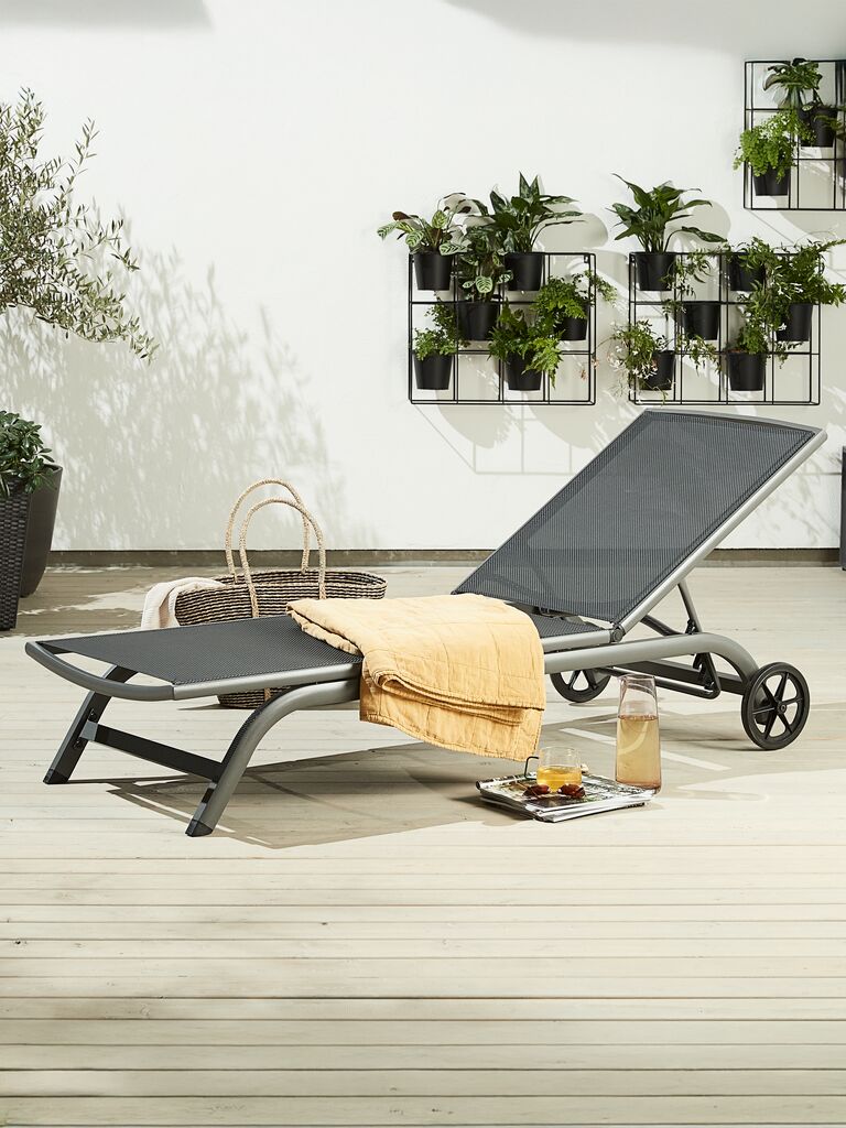 Sonnenliege HANSTHOLM B76xL202 schwarz