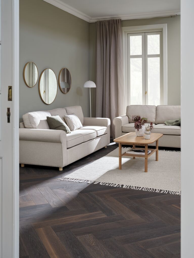 Sitzgruppe FERRITSLEV 2 Stück beige Stoff