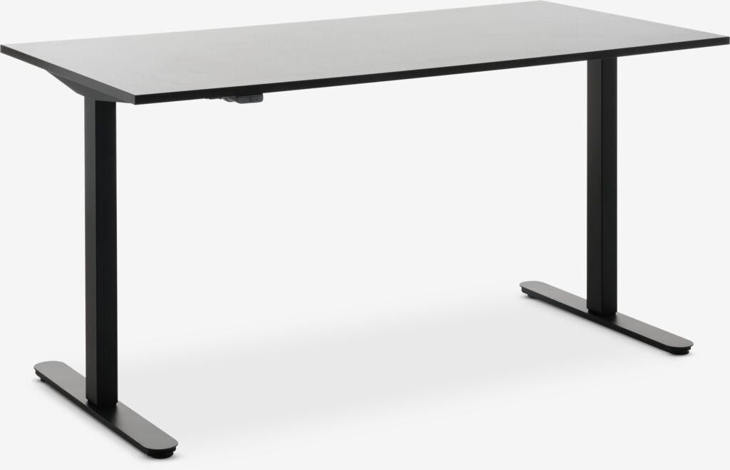 Höhenverstellbarer Schreibtisch SVANEKE 70x140 schwarz
