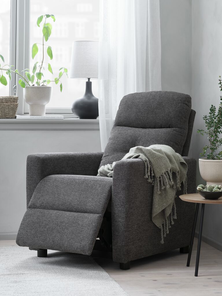 Relaxsessel VEJLBY dunkelgrau Stoff
