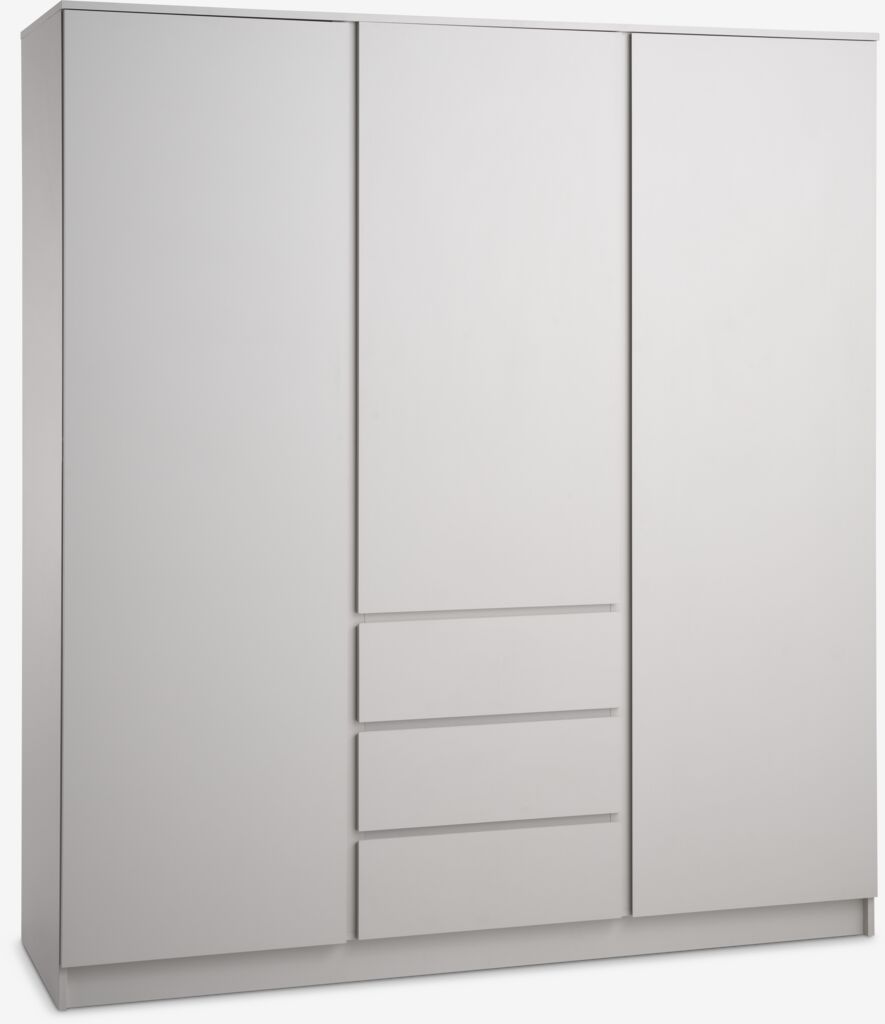 Kleiderschrank LIMFJORDEN 180x200 3 Türen 3 Schubladen