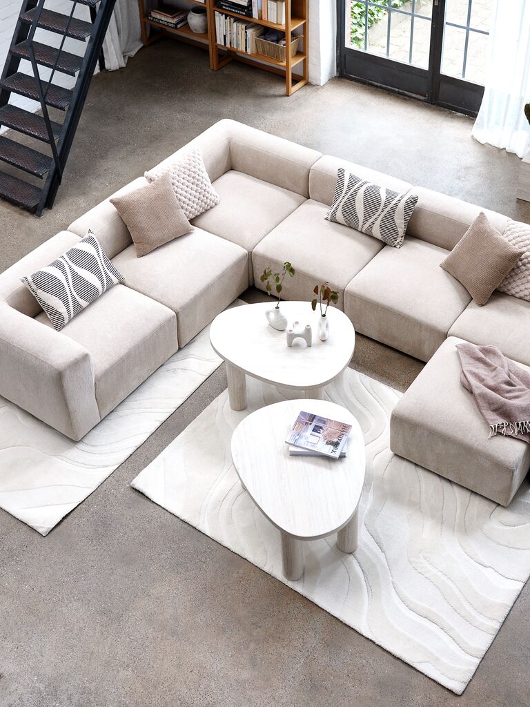 Sofamodul SKEJBY Eck-/Endmodul Stoff beige