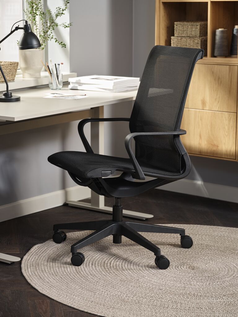 Bürostuhl FOLBY Mesh schwarz/schwarz