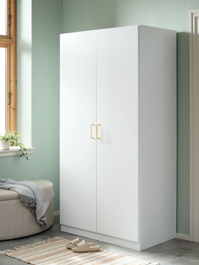 Kleiderschrank VIBY 101x200 2 Türen weiß