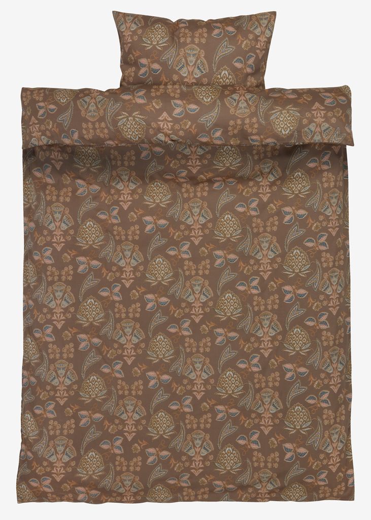Satin-Bettwäsche MIMMI 135x200 sand dunkel
