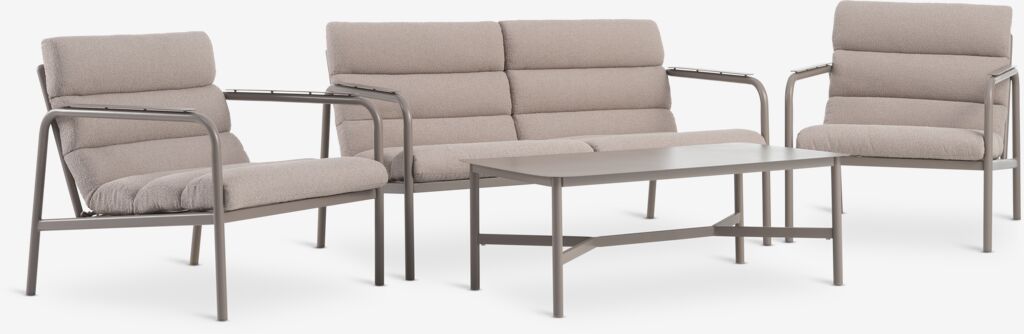 Lounge-Set LILLESTROEM 4 Pers. sand dunkel