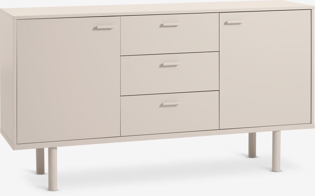 Sideboard BELLELUND 2 Türen 3 Schubladen beige