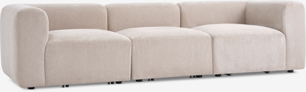 Modulares Sofa SKEJBY 3 Pers. Stoff beige