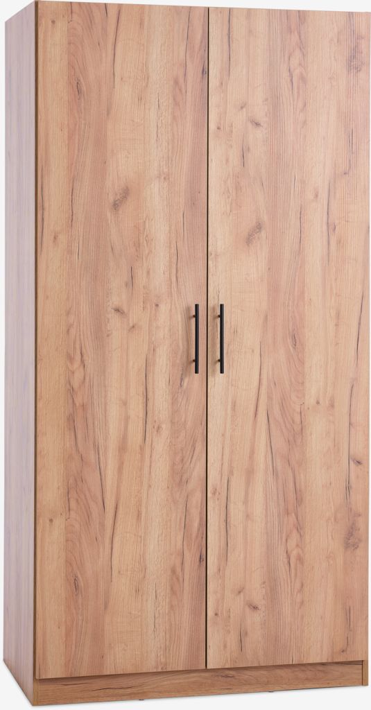 Kleiderschrank VIBY 101x200 2 Türen Wildeiche natur