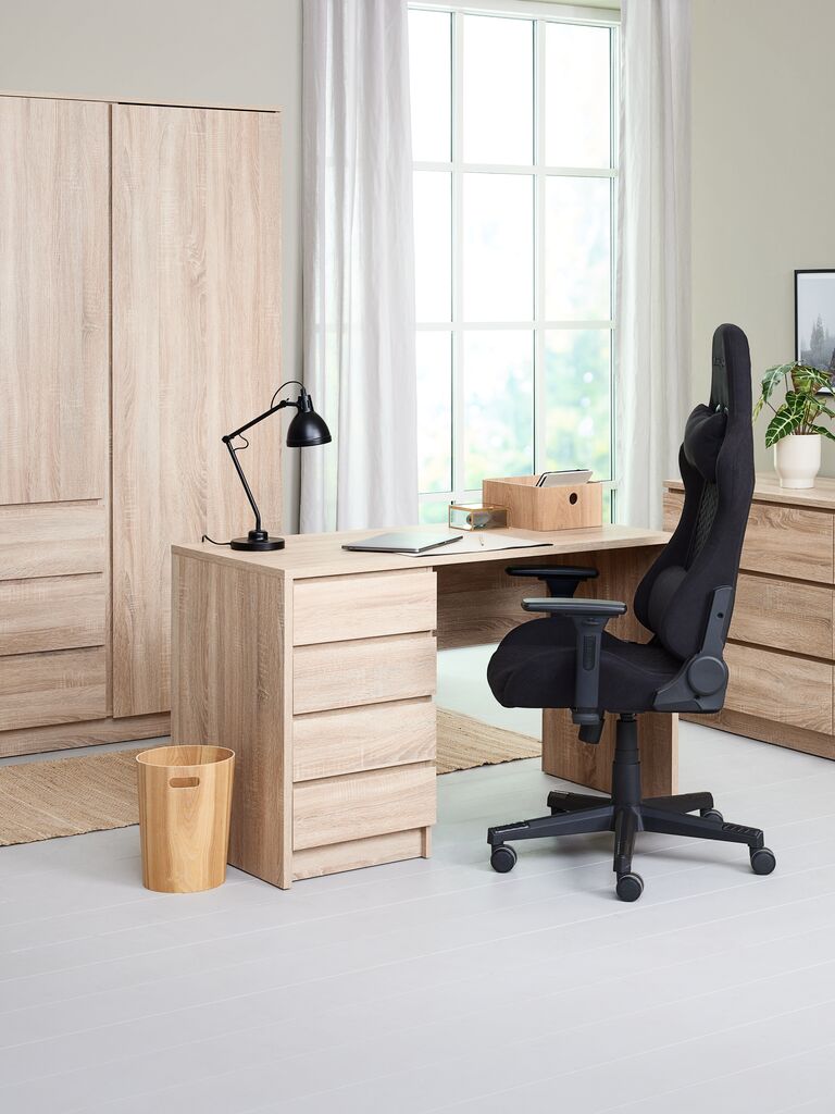 Gaming-Stuhl NIBE schwarz Stoff/schwarz