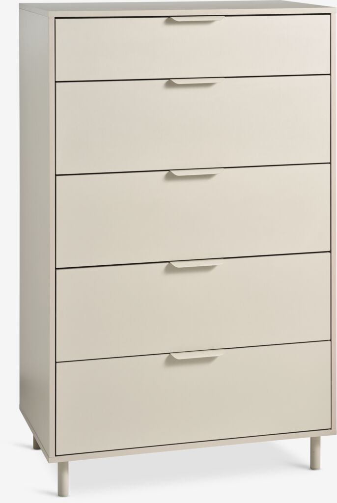 5 Schubladen Kommode SKAVE beige