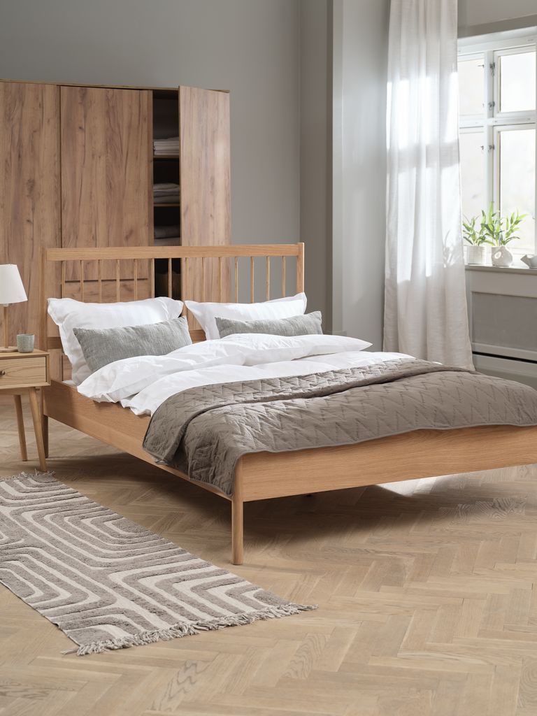 Bettgestell STUBBERUP 160x200 Eiche natur