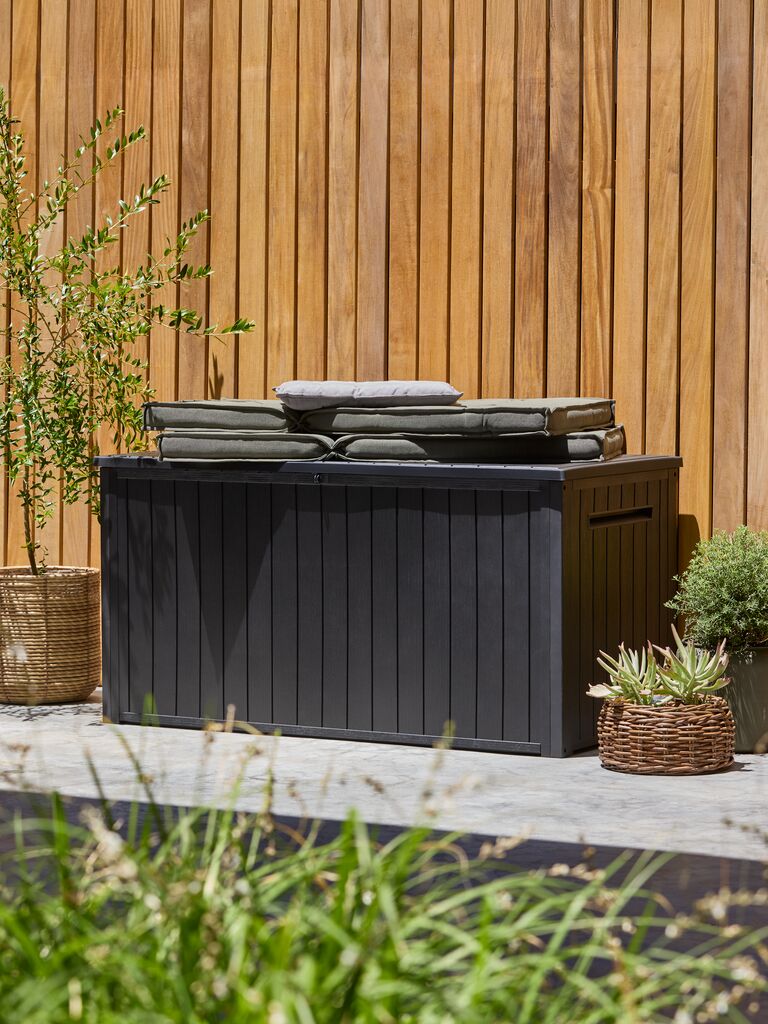 Gartenbox BORTELID B145xH73xT70 schwarz