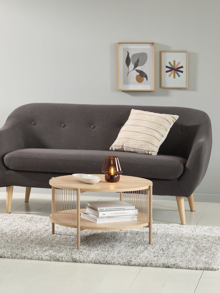Couchtisch SNESLEV Ø70 Eiche natur