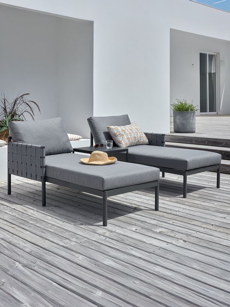 Sonnenliege IANO B136xL156 grau