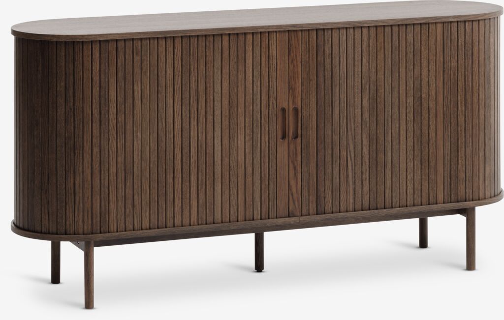 Sideboard LYNGVIG 160cm 2 Rollläden Eiche dunkel